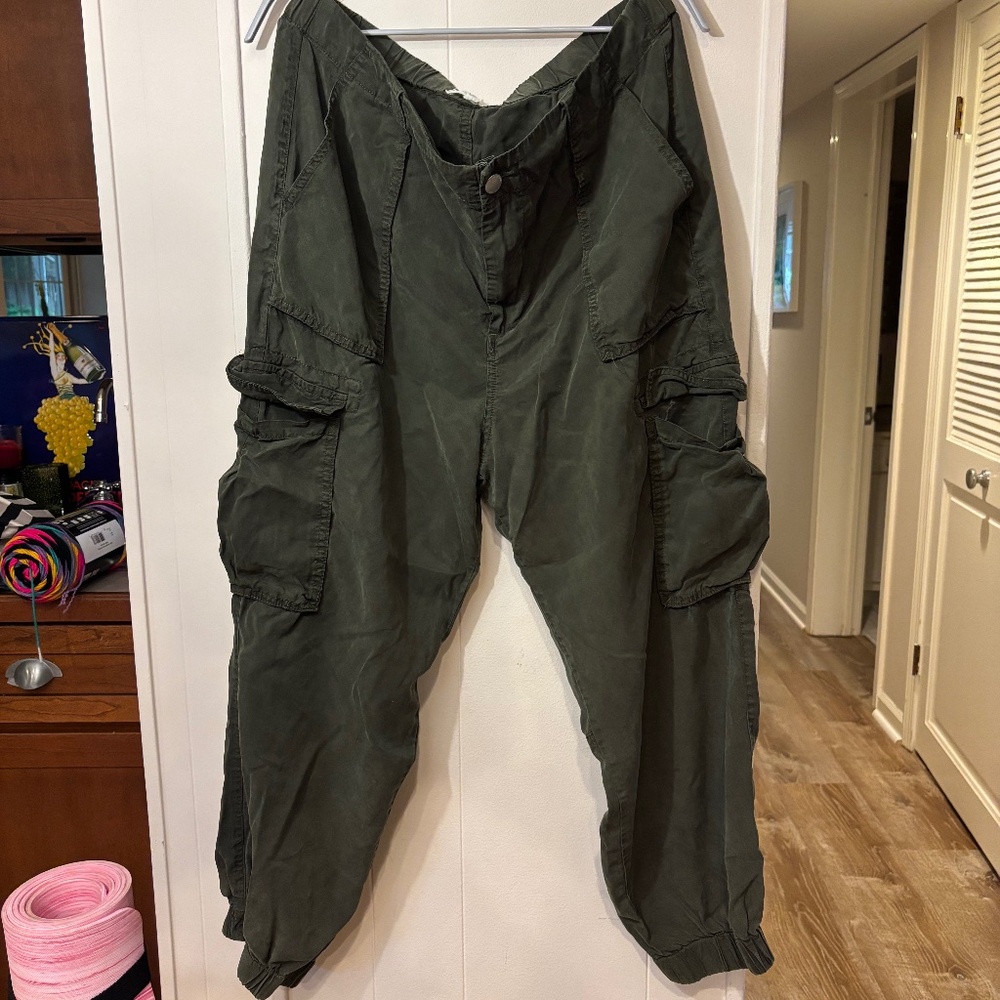 Dear John - dark green cargo joggers - XL